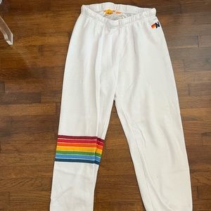 Aviator Nation Rainbow Stitch Sweatpants